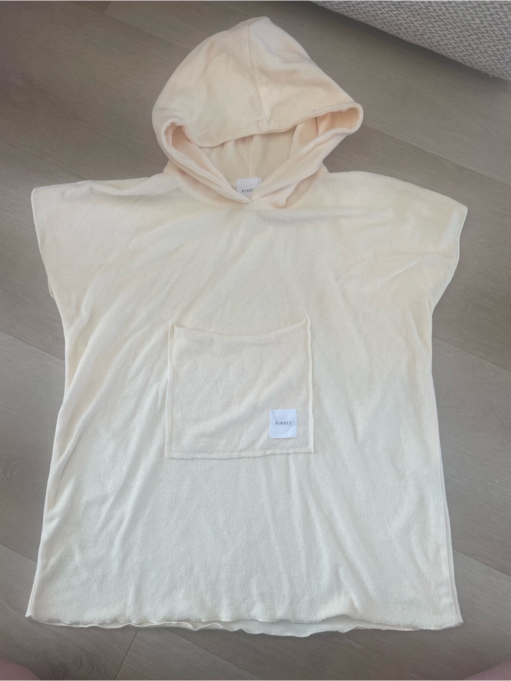 Kids Kindly Hooded Swim Coverup in light yellow
